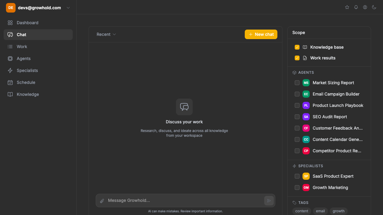 Creating cards from Chat