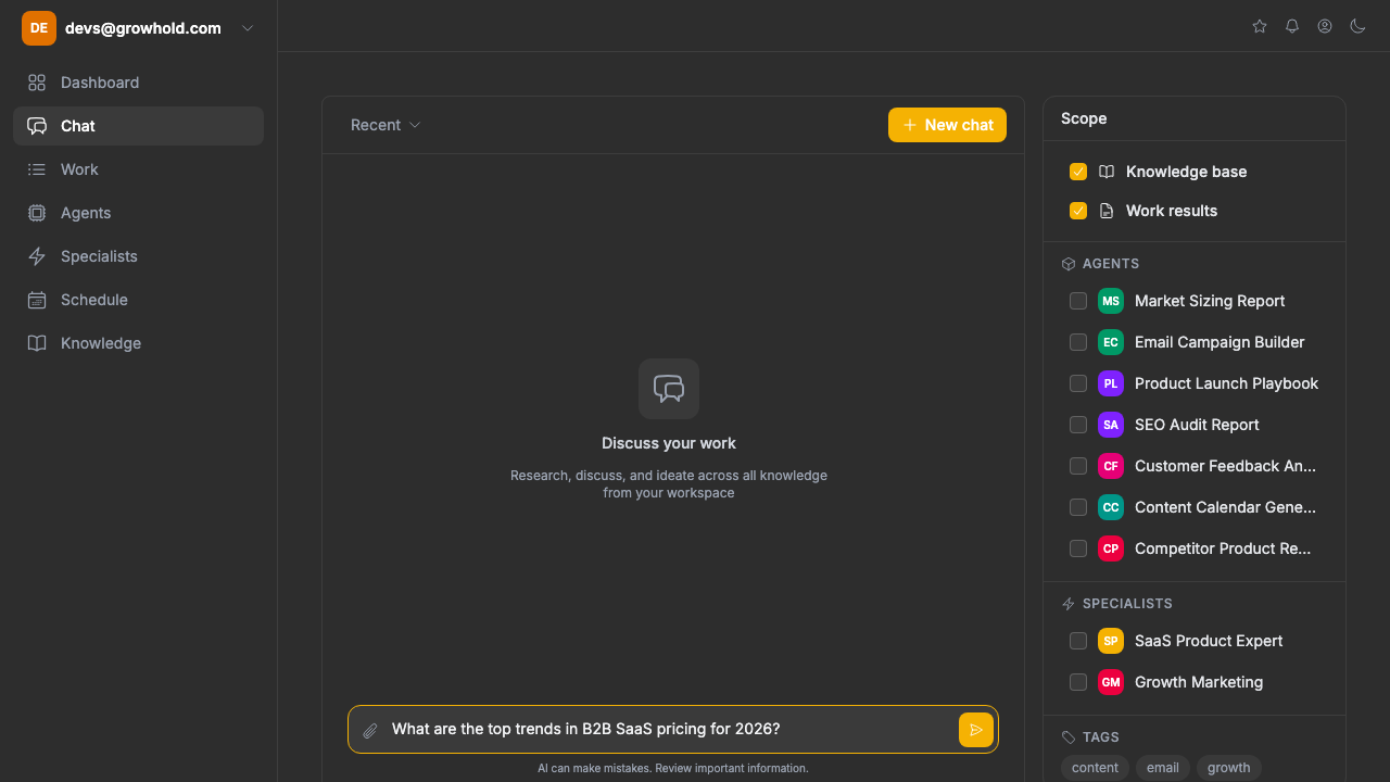 Research, plan, and ideate